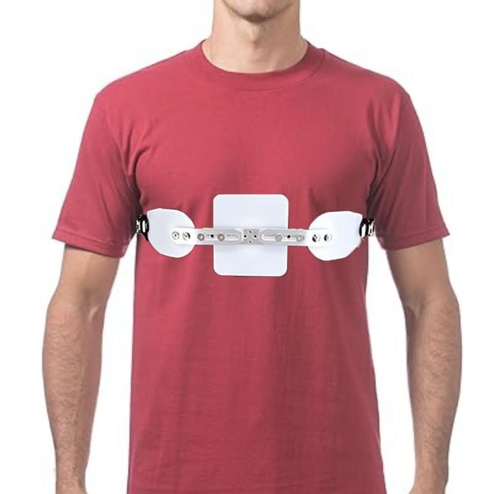 Pectus Carinatum Orthosis Brace, Adjustable Pigeon Chest Brace, Ribs Valgus Orthosis Support, Sternum Protrusion Splint, Breast Corrector (Adult)