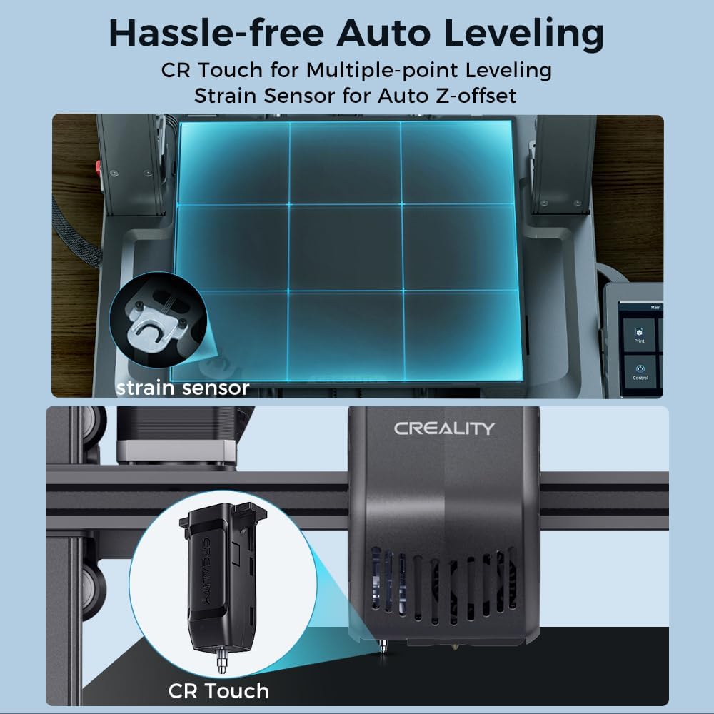 3D Printer Ender-3 V3 SE, 250mm/s Faster FDM 3D Printers with CR Touch Auto Leveling, Sprite Direct Extruder Auto-Load Filament Dual Z-axis Y-axis, Printing Size 8.66x8.66x9.84 inch