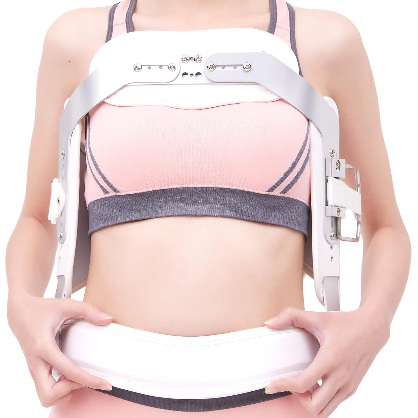 Hyperextension Back Brace Orthotics Jewett Brace for Thoracic & Lumbar Spine Flexion, Spine Compression Fractures LSO L0472 (Medium)