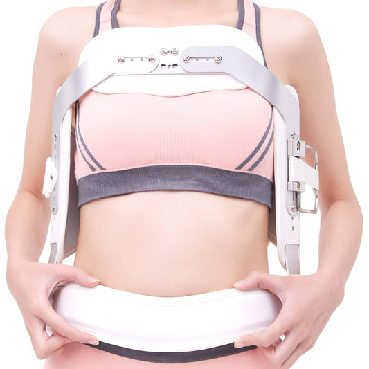 Hyperextension Back Brace Orthotics Jewett Brace for Thoracic & Lumbar Spine Flexion, Spine Compression Fractures LSO L0472 (Medium)