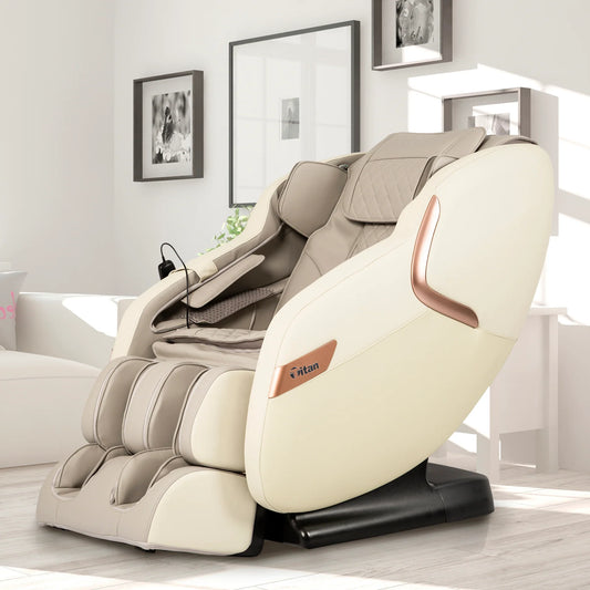 Full Body Compression Massage Chair Cream