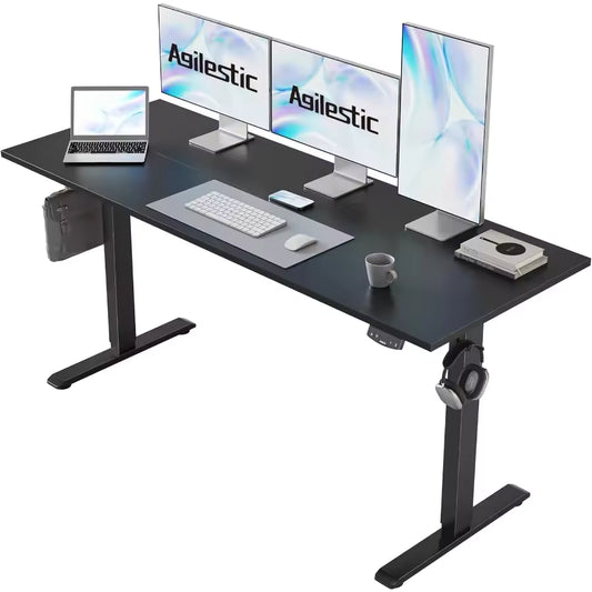 Electric Standing Large Desk Adjustable Height 60 x 24 Inches For Work Office/Home Ergonomic Computer Table