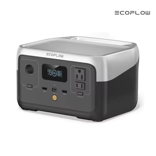 ECOFLOW River 2 Portable Power Station 240/243Wh Compact LiFePO4 Battery 600W AC Outlets Solar Generator for Camping, RV & Emergency Backup