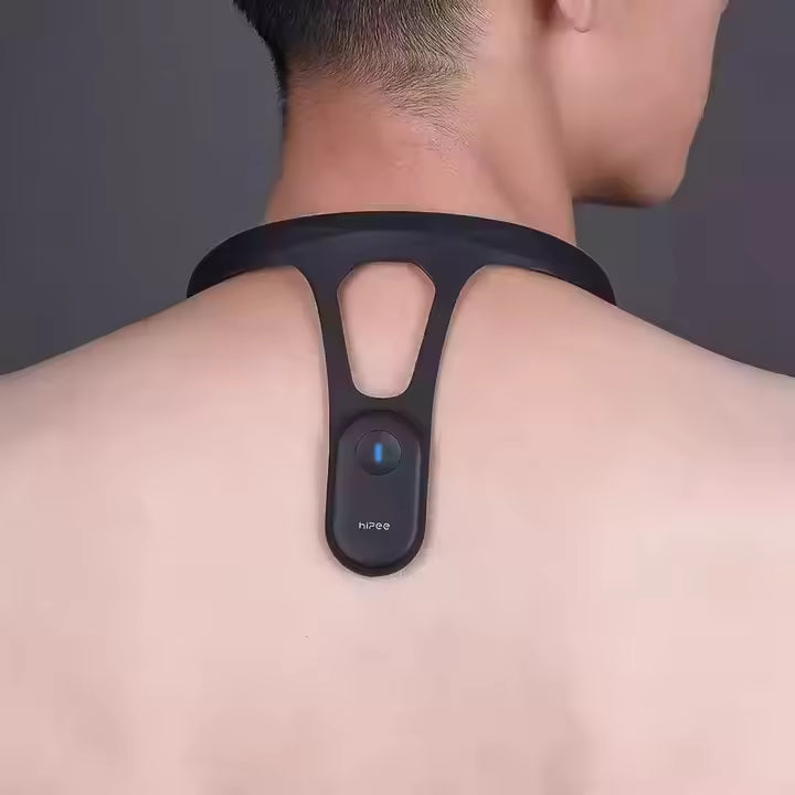 Posture Corrector Adjustable Straps & Intelligent Sensor Comfortable Smart Training Back Support for Better Posture (Black)