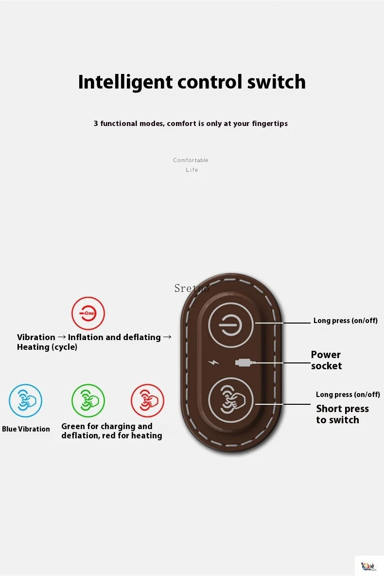 Neck Protection Pillow, Neck Sleep Special Massage, Non Traction, Hot Compress, Repair, Cylindrical Pillows for Peaceful Sleeping (Dark Gray)