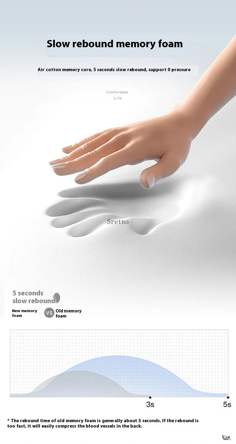 Neck Protection Pillow, Neck Sleep Special Massage, Non Traction, Hot Compress, Repair, Cylindrical Pillows for Peaceful Sleeping (Dark Gray)